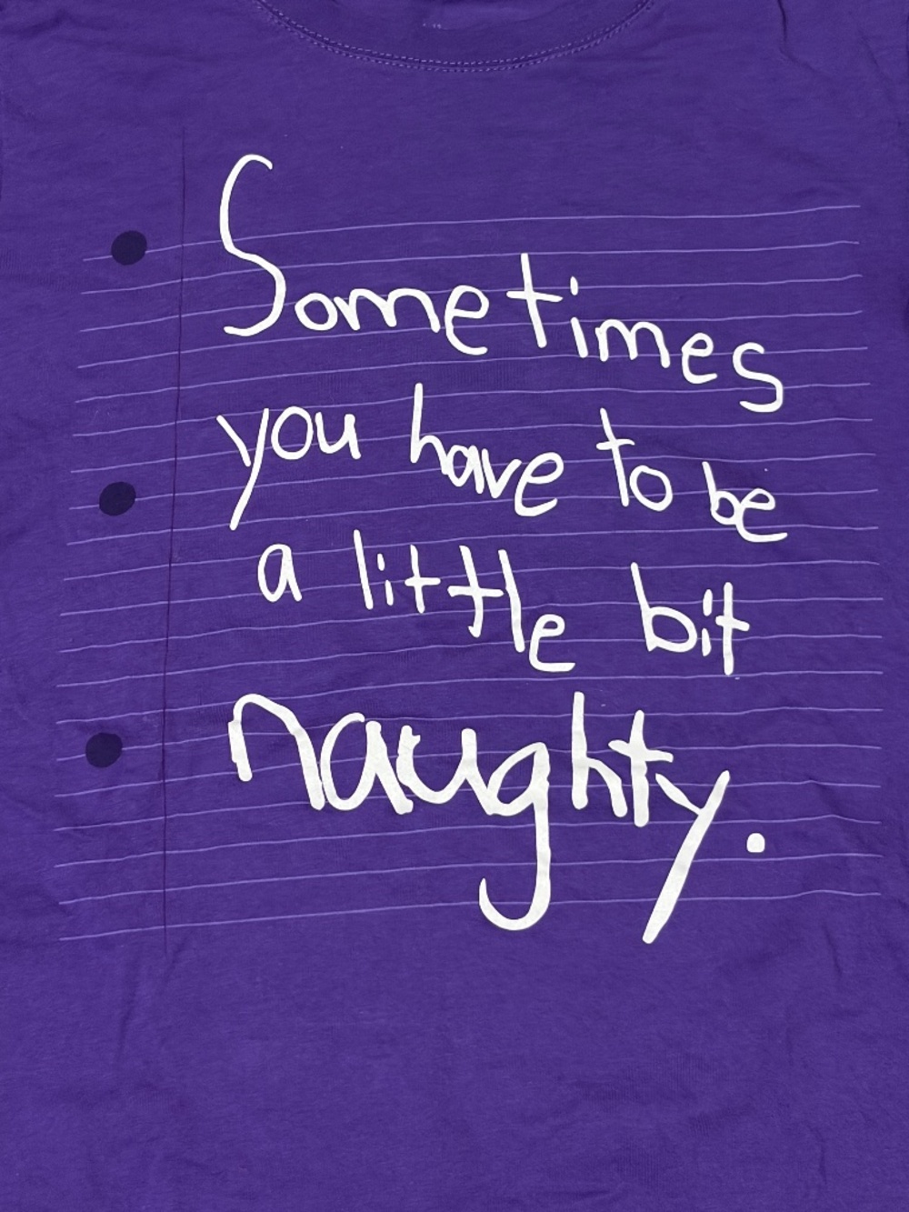 NWOT! Women's Matilda/Broadway Purple Crew Neck T-Shirt-LARGE